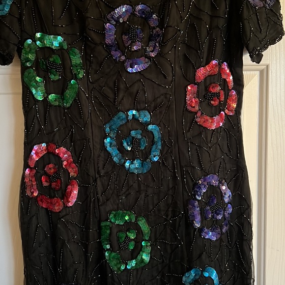 Vintage Beaded Dress - Picture 2 of 9